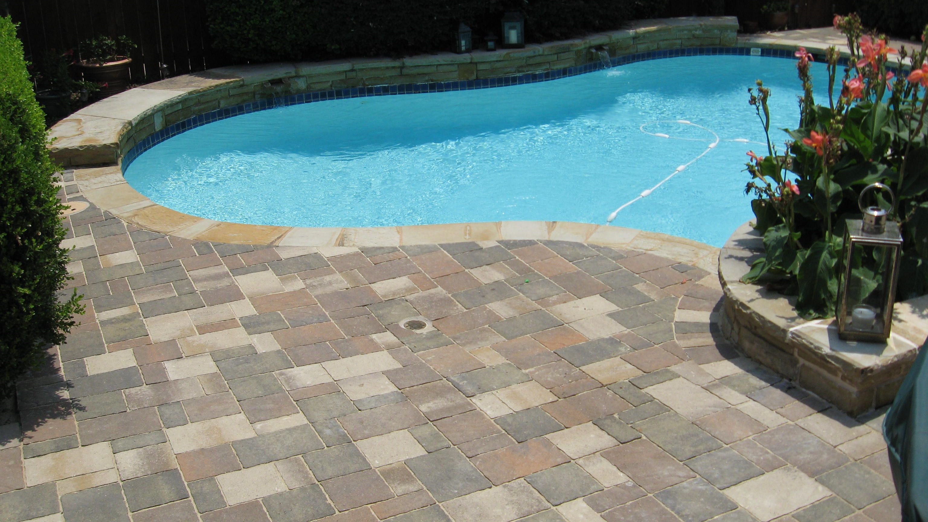 Pavers Will Compliment A New Pool Like No Other Surface Option And throughout sizing 3072 X 1728