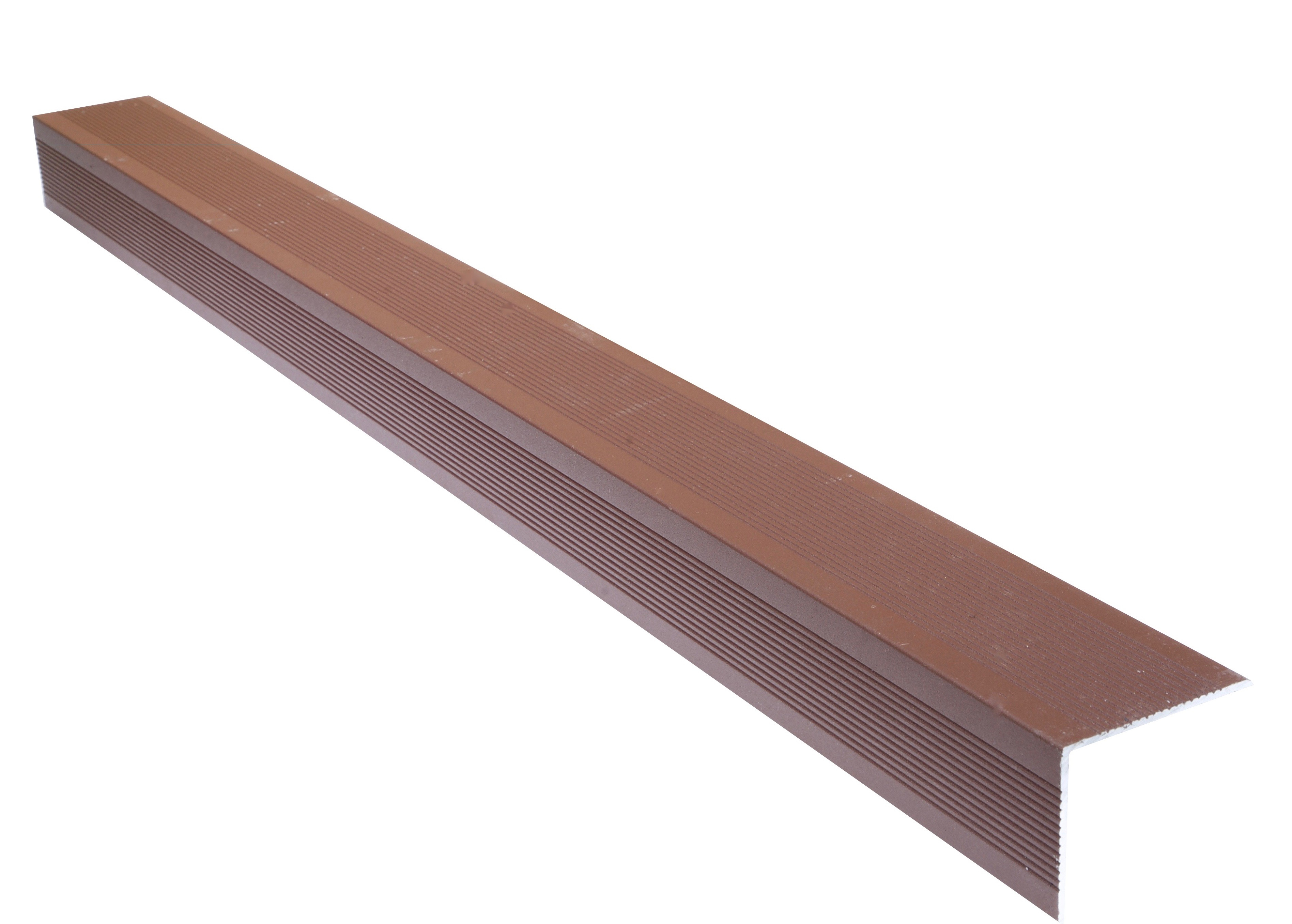 Pecan Brown Composite Decking Aluminium Edge Trim 3660mtradeline throughout proportions 3792 X 2712