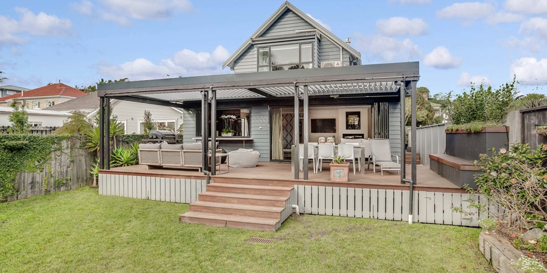 Pergolas And Louvres Add A Roof To Your Deck Ezydeck throughout size 1748 X 874