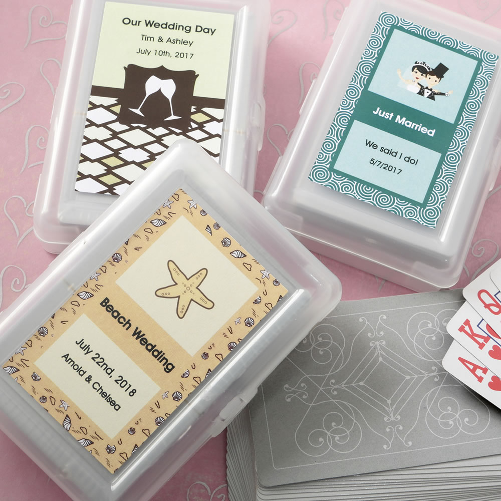 Personalized Playing Card Favors within measurements 1000 X 1000