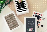 Personalized Playing Card Party Favors Wedding Favorsba Shower intended for sizing 1000 X 1000