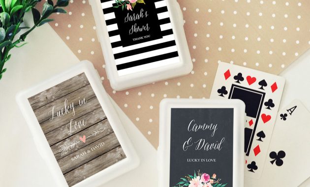 Personalized Playing Card Wedding Favors Garden Wedding Floral inside sizing 1000 X 1000