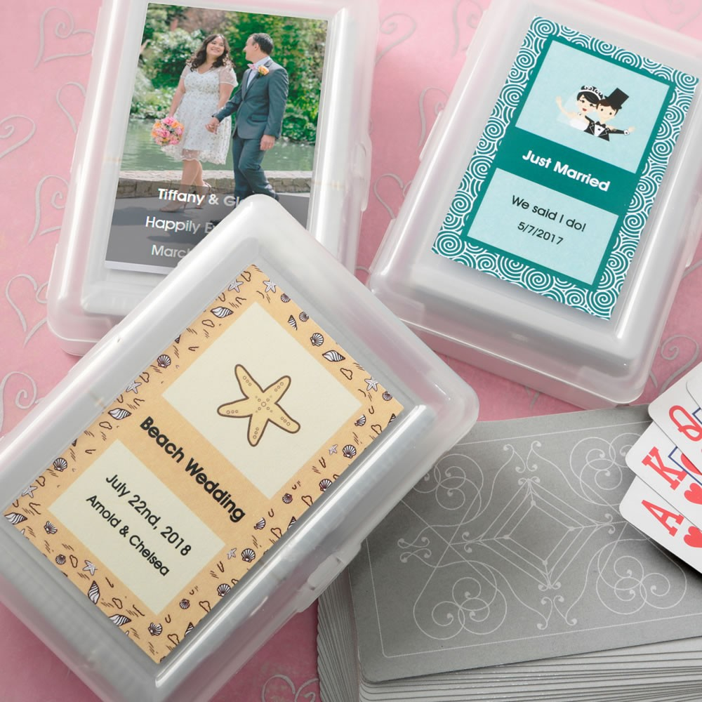 Personalized Playing Card Wedding Favors with regard to dimensions 1000 X 1000
