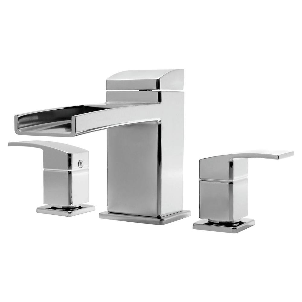 Pfister Kenzo 2 Handle Waterfall Deck Mount Roman Tub Faucet Trim within size 1000 X 1000