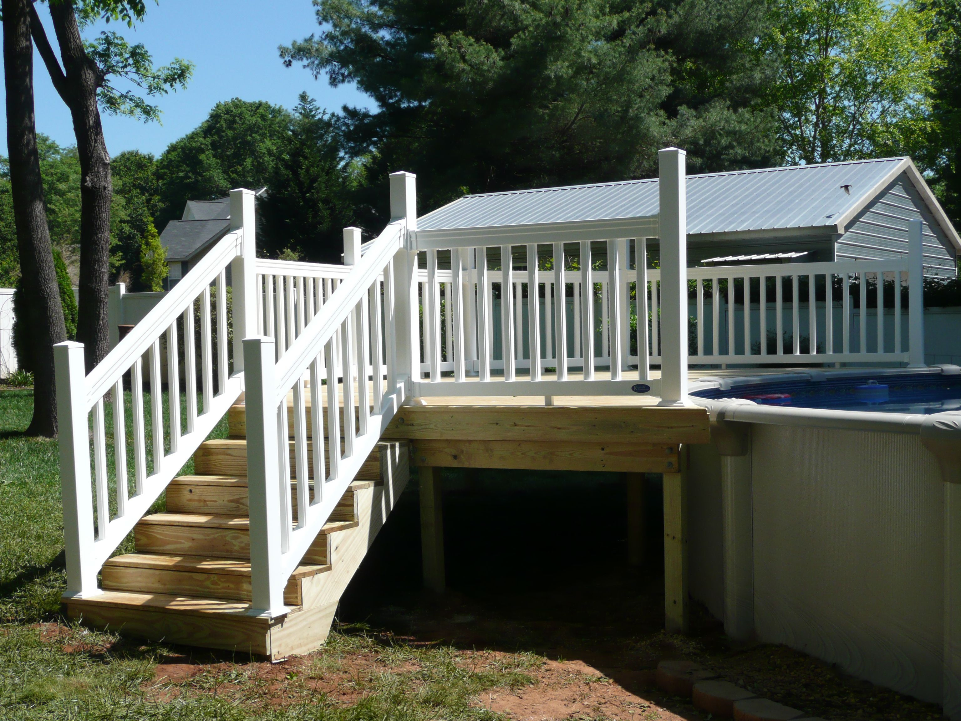 Pin Kennedy Enterprise On Railing Vinyl Railing Deck Big Deck pertaining to size 3072 X 2304