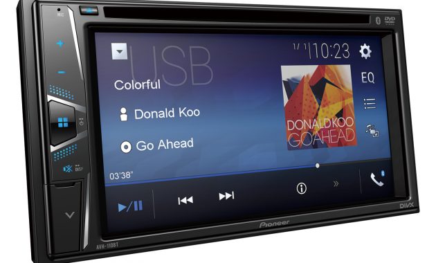 Pioneer Avh 110bt Dvd 62 Screen Double Din Dvd Bluetooth Receiver for measurements 1500 X 1045