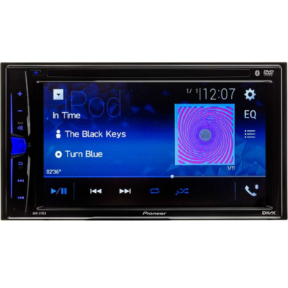 Pioneer Avh 210ex 62 Inch Dash Double Din Car Stereo Receiver within proportions 1000 X 1000