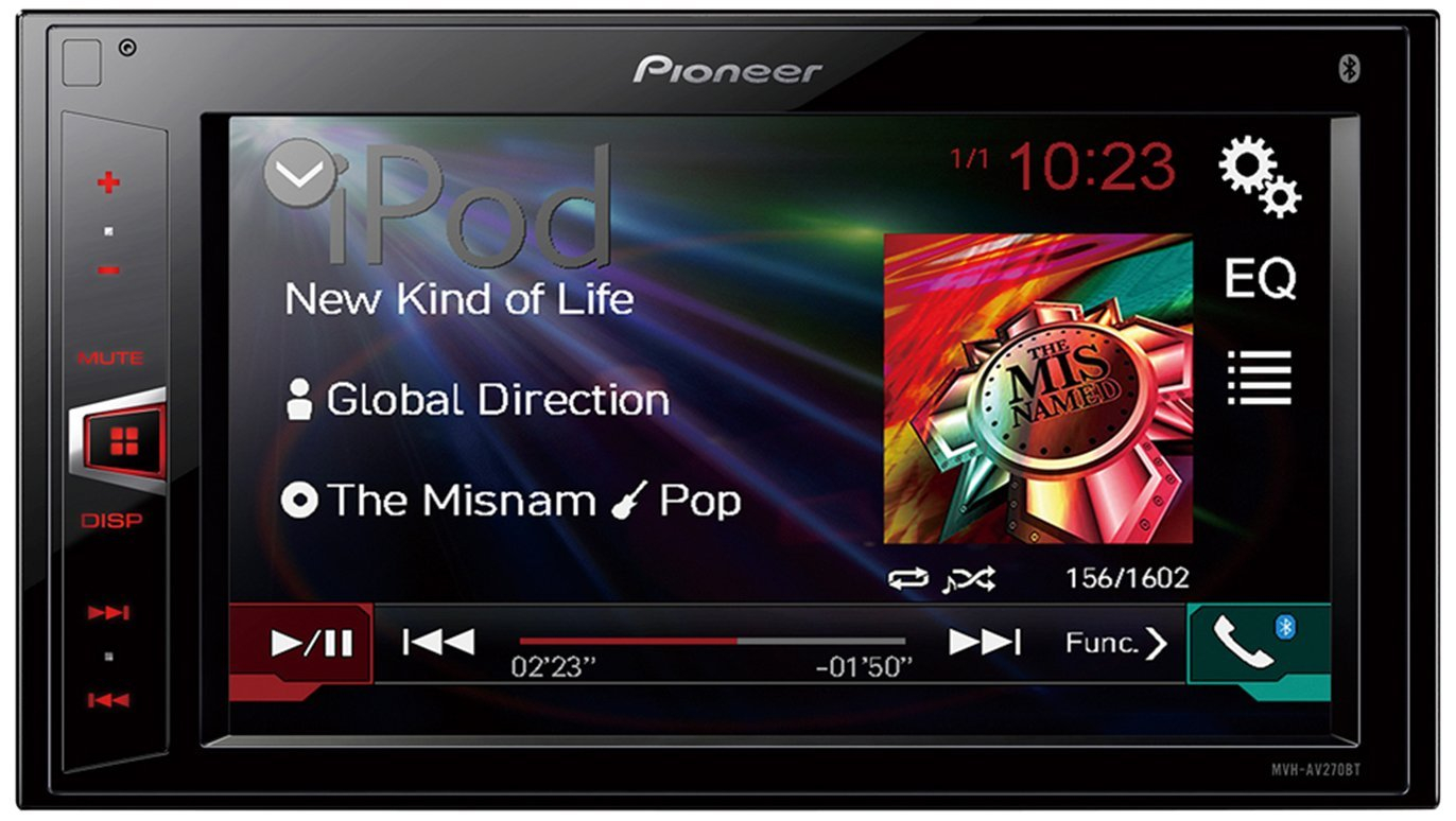 Pioneer Bluetooth Touch Screen Stereo Radio Waves in measurements 1372 X 774