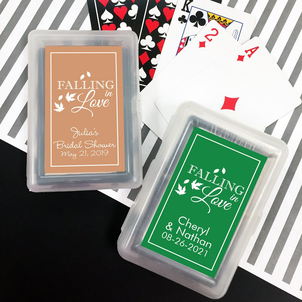 Playing Cards Wedding Favors Personalized Falling In Love Design pertaining to size 1000 X 1000