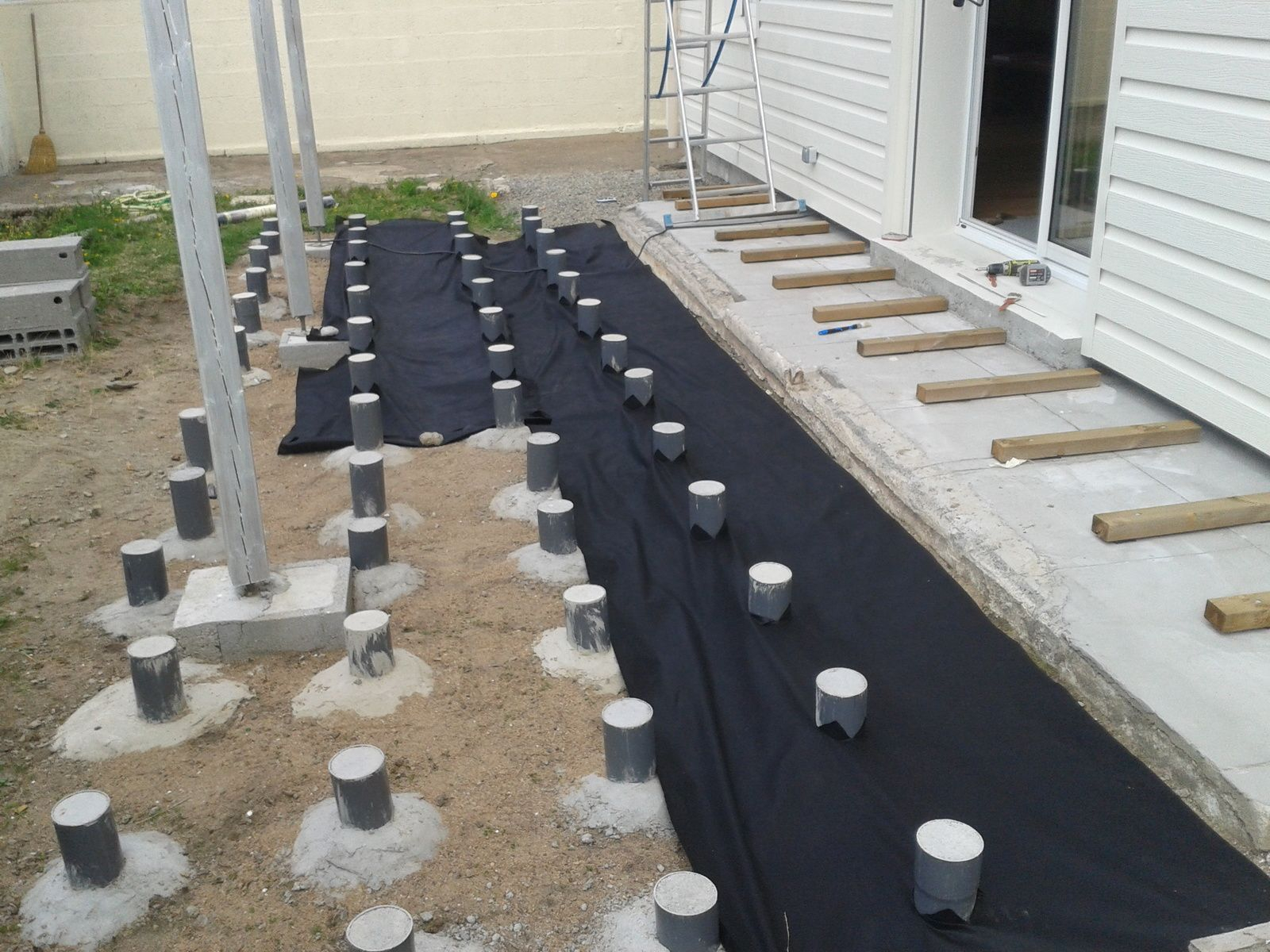 Plot Beton Terrasse Bois 6 Impressionnant Sur Plots 0 R233novation for measurements 1600 X 1200