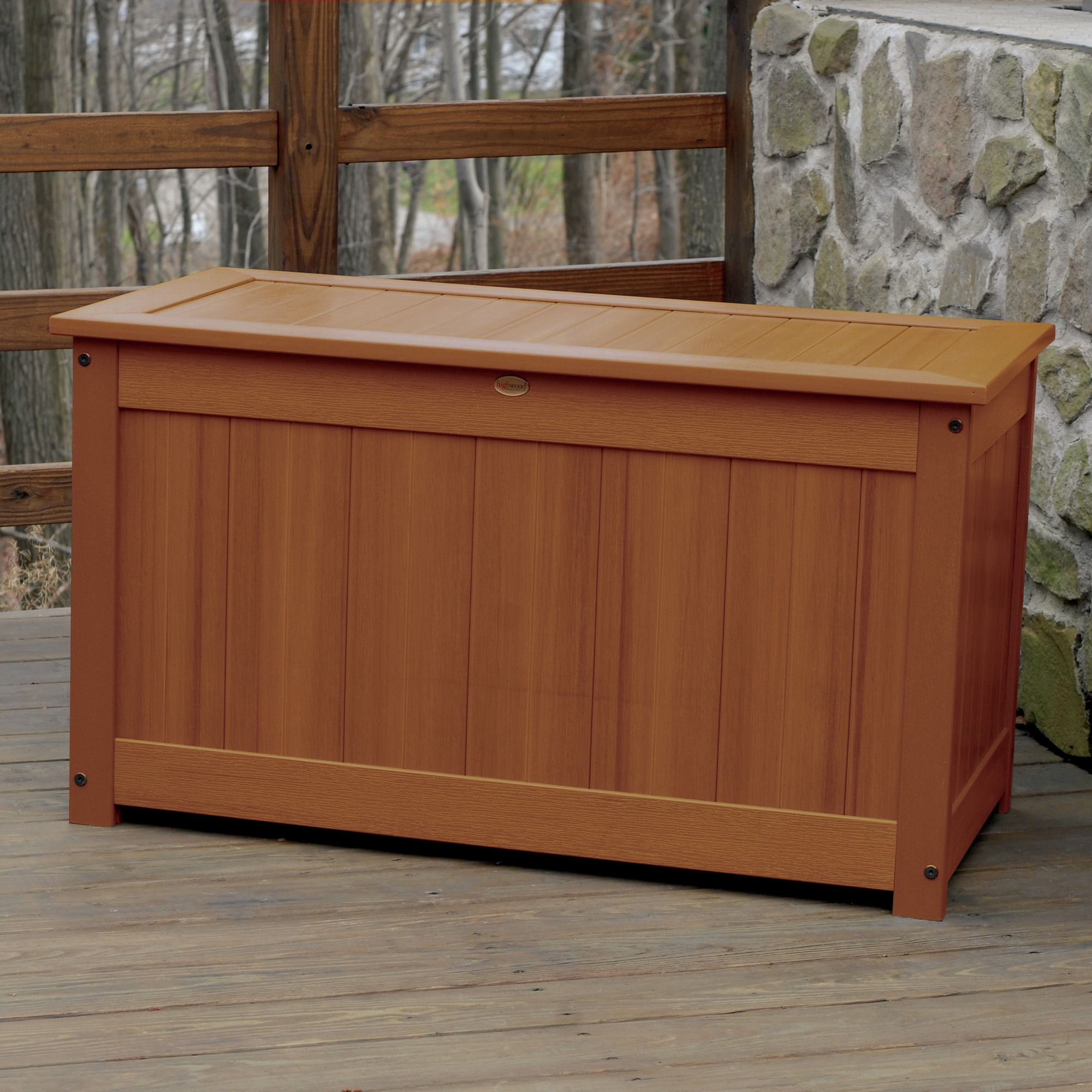 Pocono Synthetic Wood Deck Box Products Patio Storage Deck with sizing 2000 X 2000