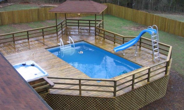 Pool Above Ground Pool With Deck Images About Pool Ideas Amazing with size 1024 X 768