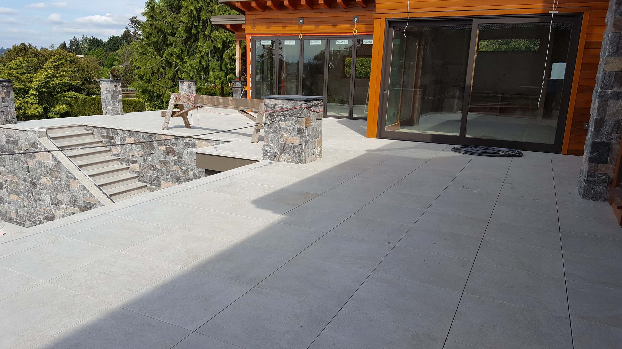 Porcelain Deck Tiles Installed On Patio In Seattle Pedestal Pavers for dimensions 2500 X 1406