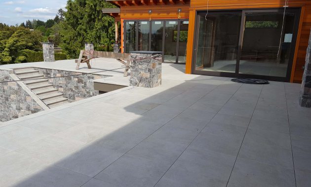 Porcelain Deck Tiles Installed On Patio In Seattle Pedestal Pavers within size 2500 X 1406