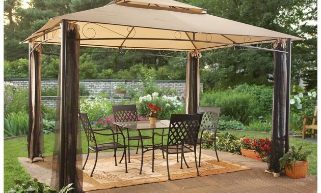 Portable Gazebo For Decks Outdoor Ideas Backyard Gazebo Garden with proportions 1154 X 1154