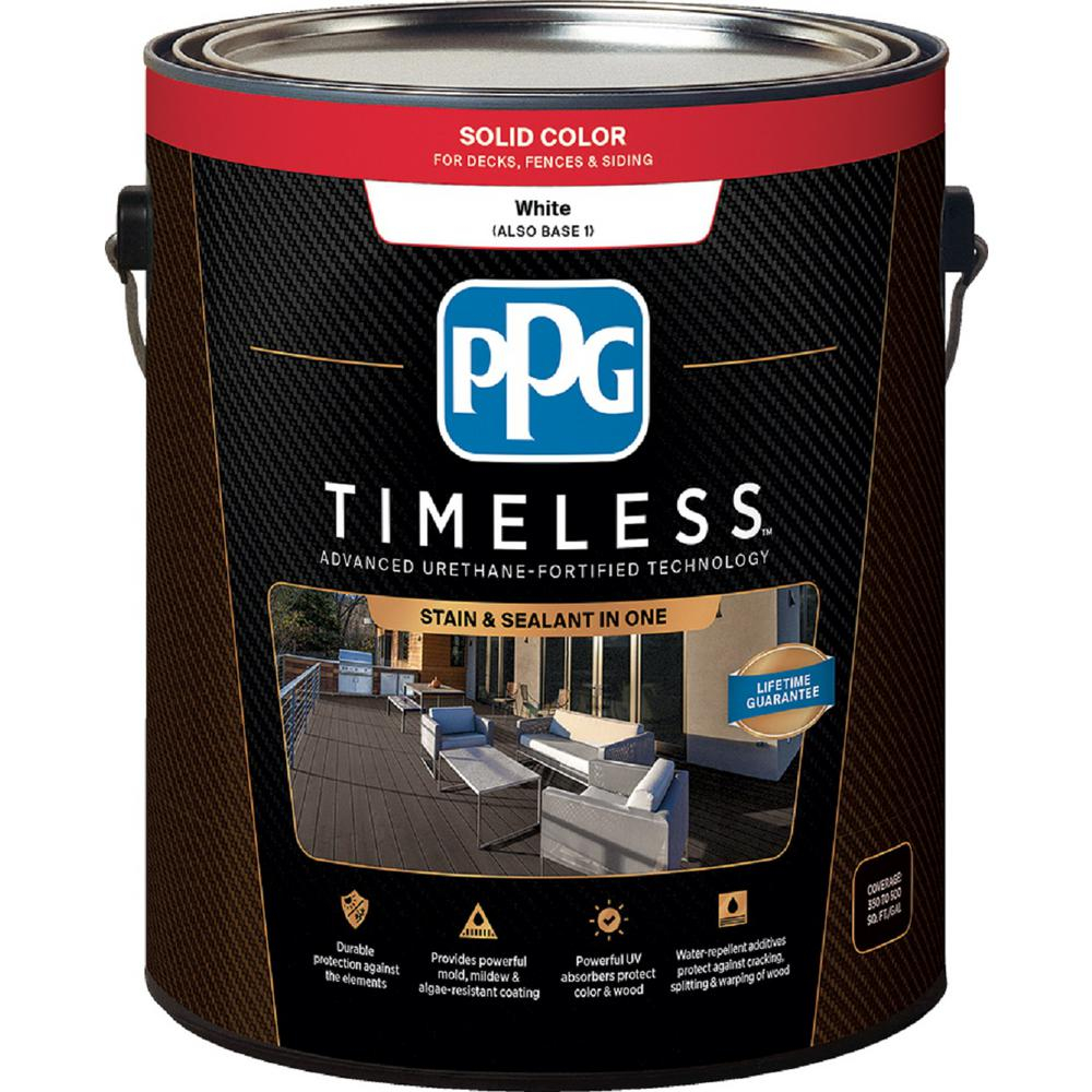 Ppg Timeless 1 Gal Tsc 53 Whitebase 1 Solid Color Exterior Wood in proportions 1000 X 1000