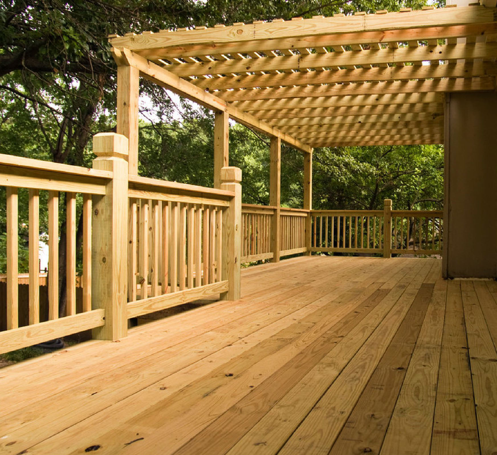 Pressure Treated Decks Built Raleigh Deck Contractors with size 1744 X 1596