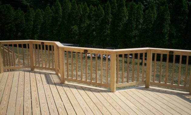 Pressure Treated Wood Deck Railing Visit More Deck Railing pertaining to proportions 1200 X 900