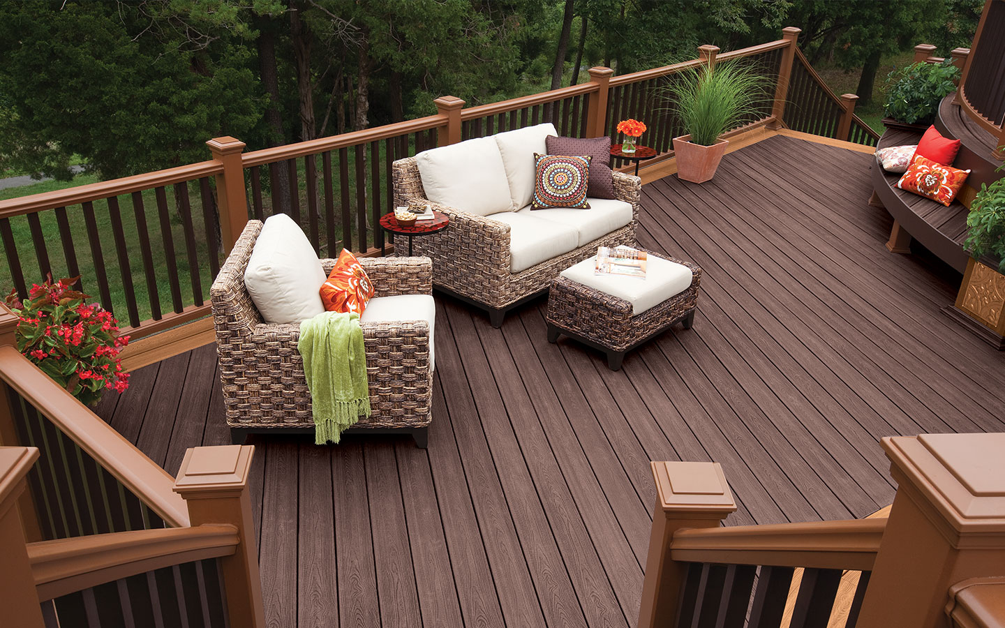 Rectangle Deck Designs Plans Trex in sizing 1440 X 900