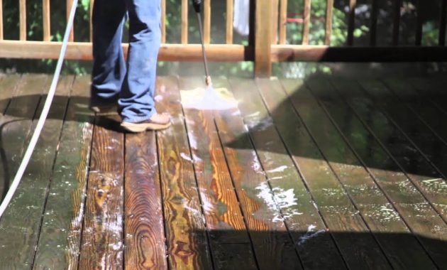 Revitalizing A Pressure Treated Wood Deck Pt 1 Cleaning And intended for proportions 1280 X 720