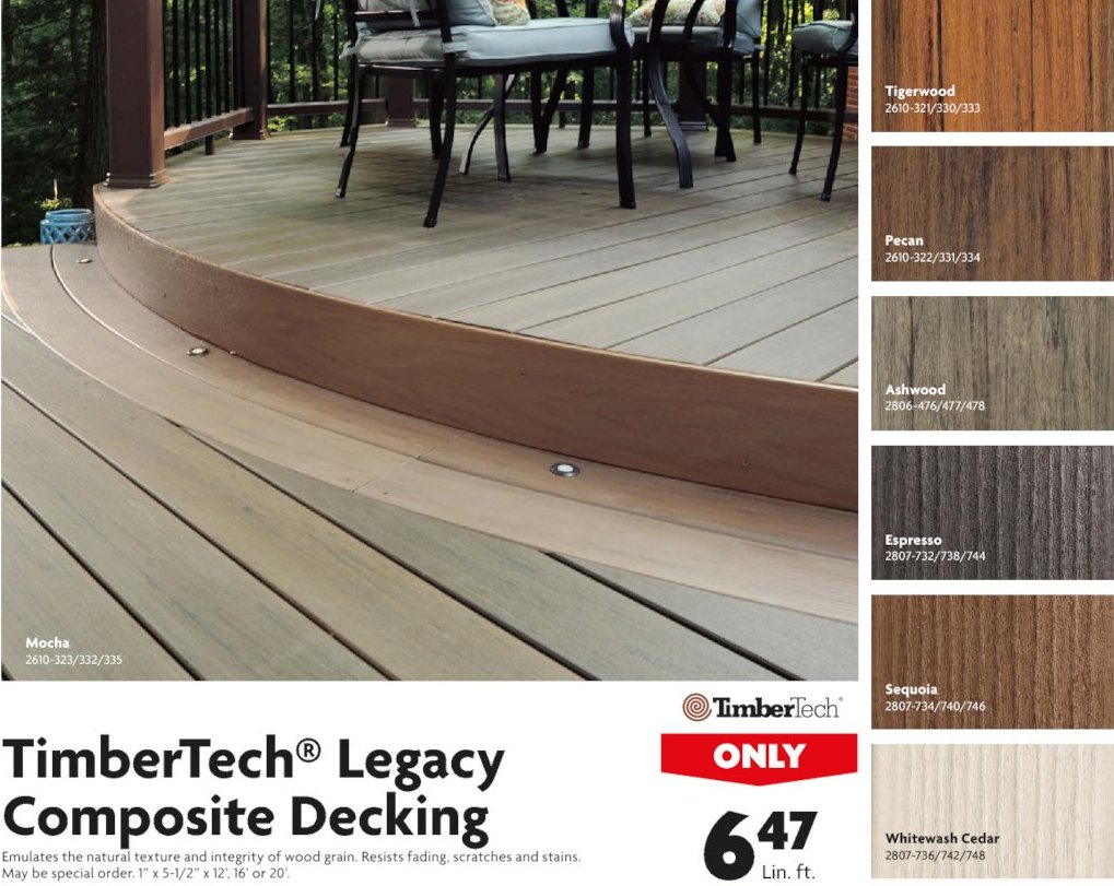 Rona Composite Decking Or Clips With Trex Plus Elegance Review regarding size 1019 X 811