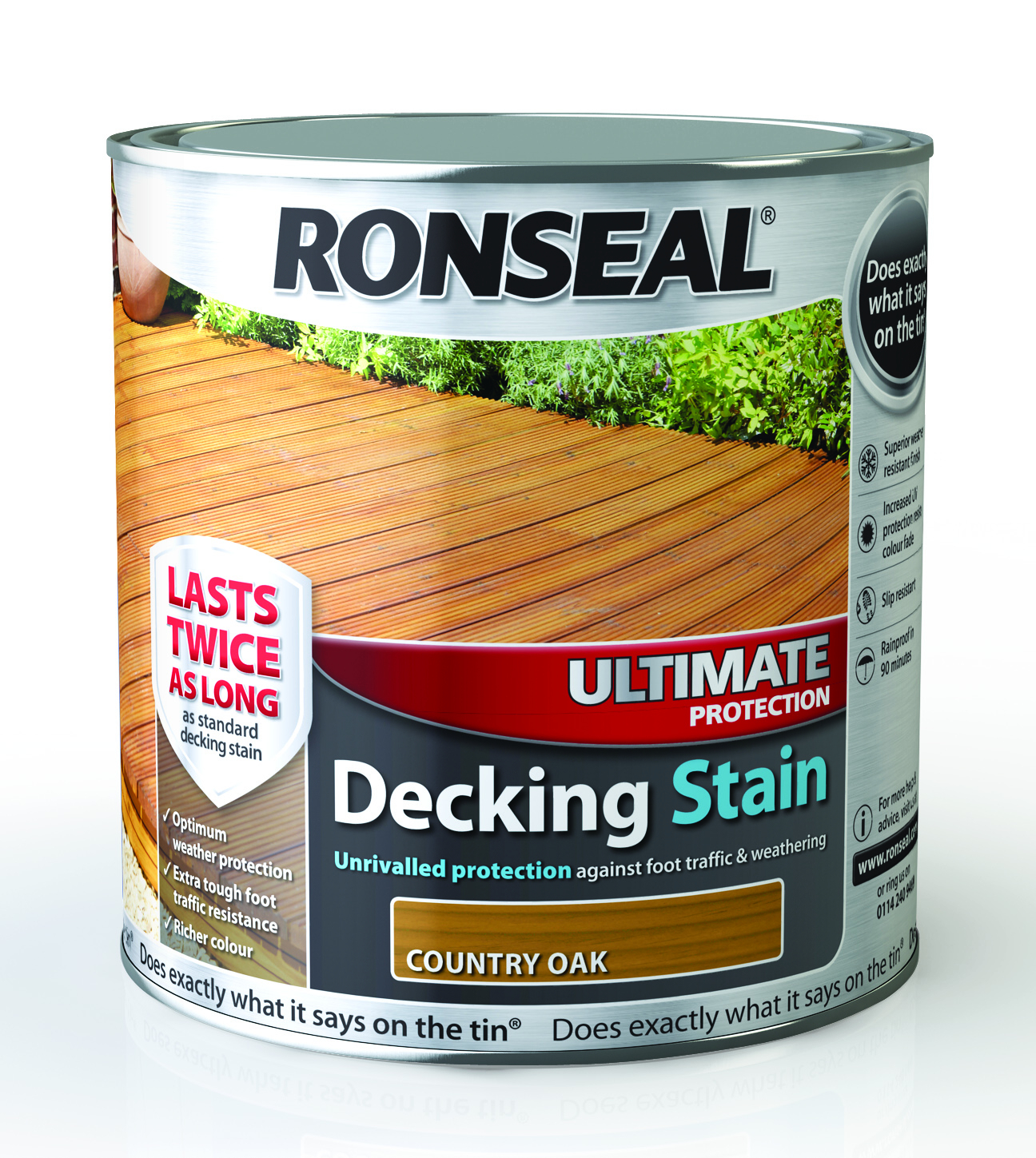 Ronseal Decking Stain Bq With Ultimate Protection Stone Grey Plus in dimensions 1296 X 1449