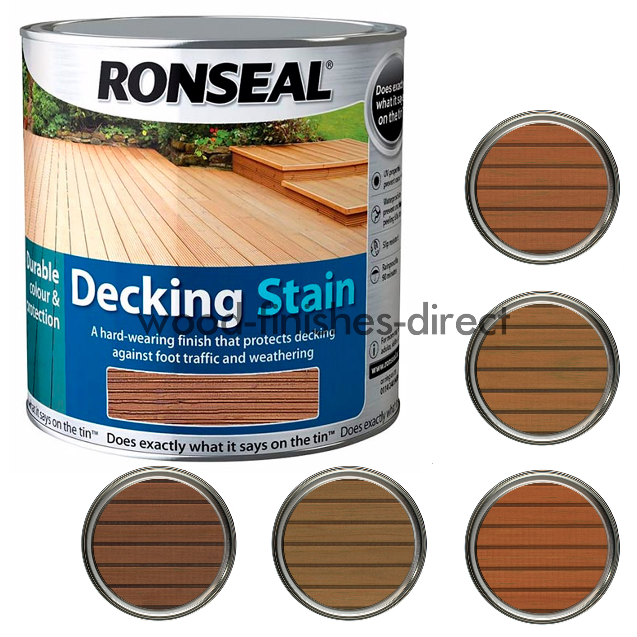 Ronseal Decking Stain In 5 Natural Shades 25l 5l Free in sizing 2048 X 2048