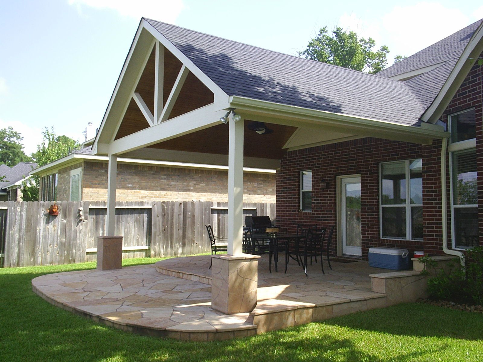 Roof Over A Deck Pictures And Gable Roof Extension Over Deck Decks pertaining to dimensions 1600 X 1200