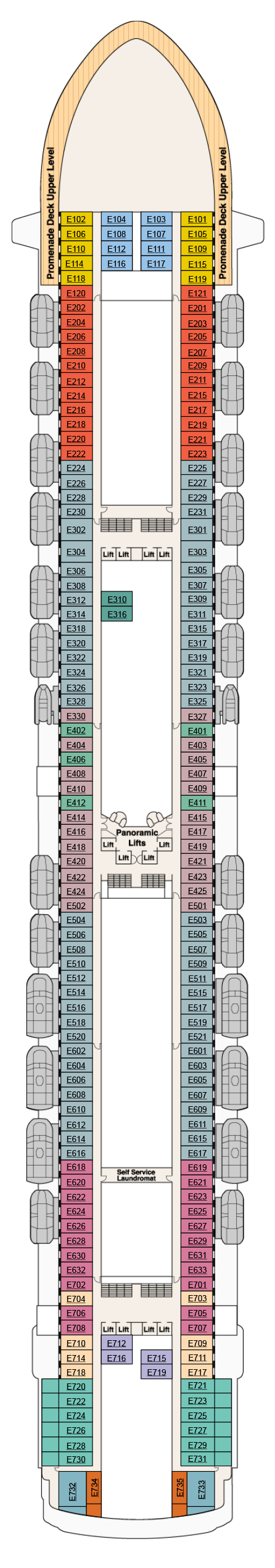 Ru Princess Deck Plans Cruiseind for measurements 446 X 2540