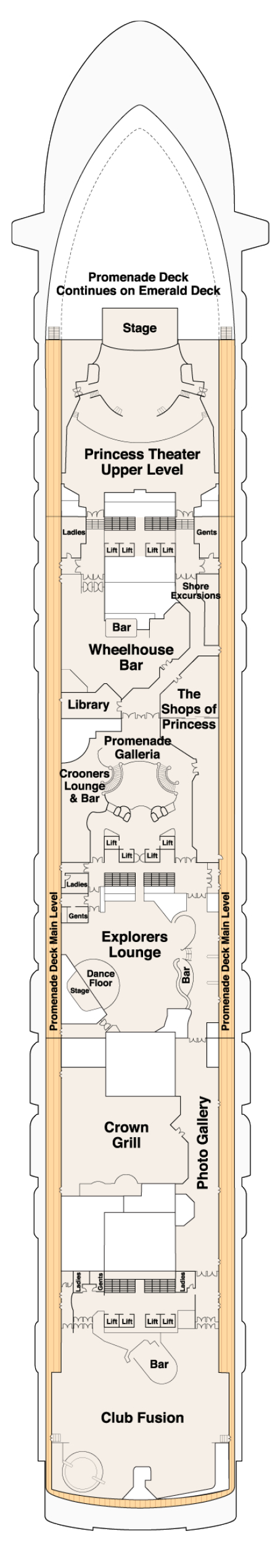 Ru Princess Deck Plans Cruiseind with sizing 446 X 2540