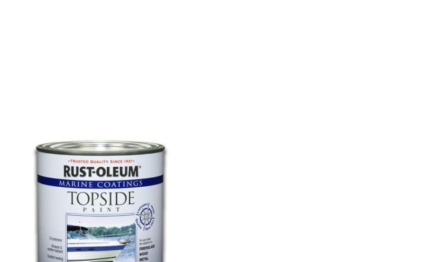 Rust Oleum Marine 1 Qt Gloss White Topside Paint 4 Pack 206999 regarding size 1000 X 1000