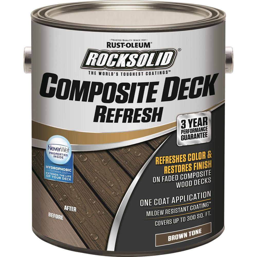 Rust Oleum Rocksolid 1 Gal Brown Tone Composite Deck Coating 350060 inside proportions 1000 X 1000