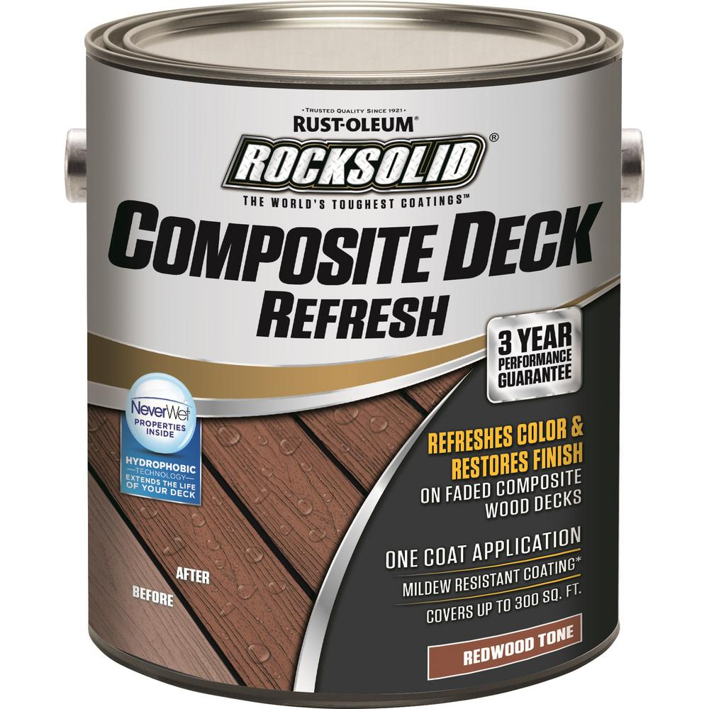 Rust Oleum Rocksolid 1 Gal Redwood Composite Deck Coating 2 Pack regarding proportions 1000 X 1000