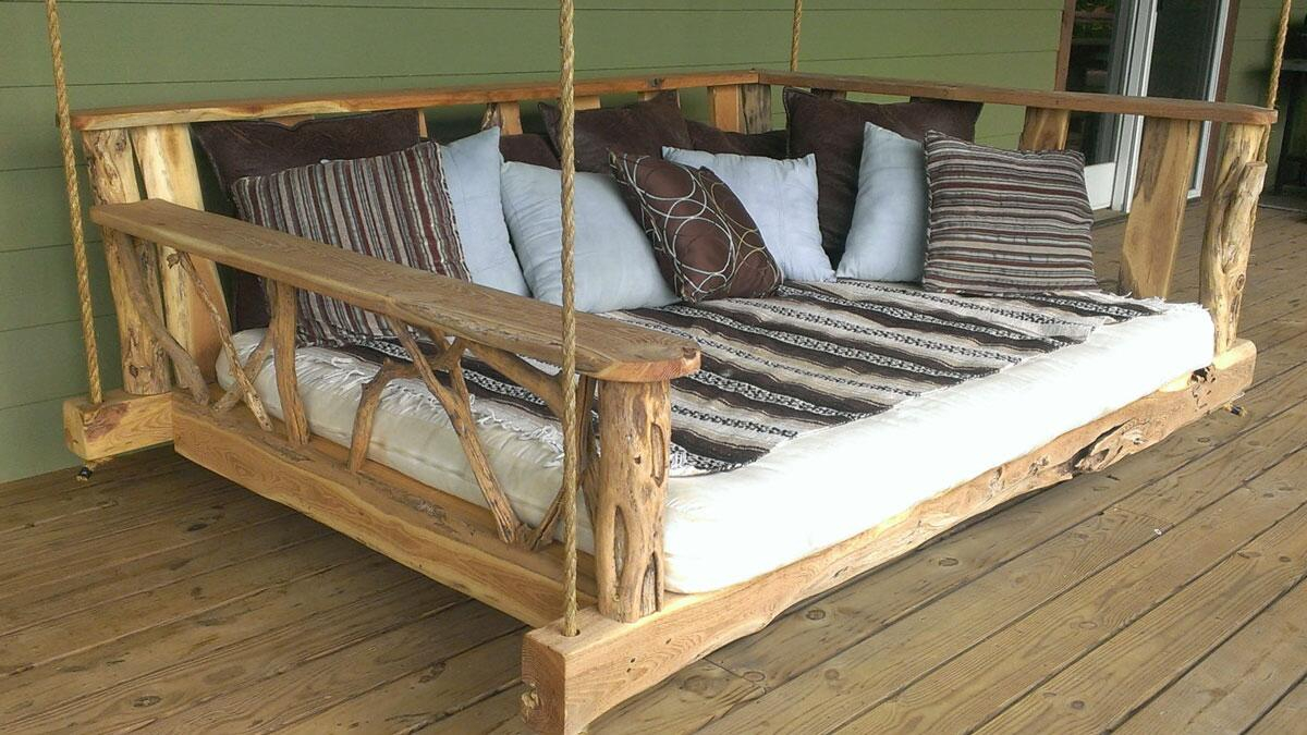 Rustic Porch Swing Bed Dudeiwantthat intended for sizing 1200 X 675