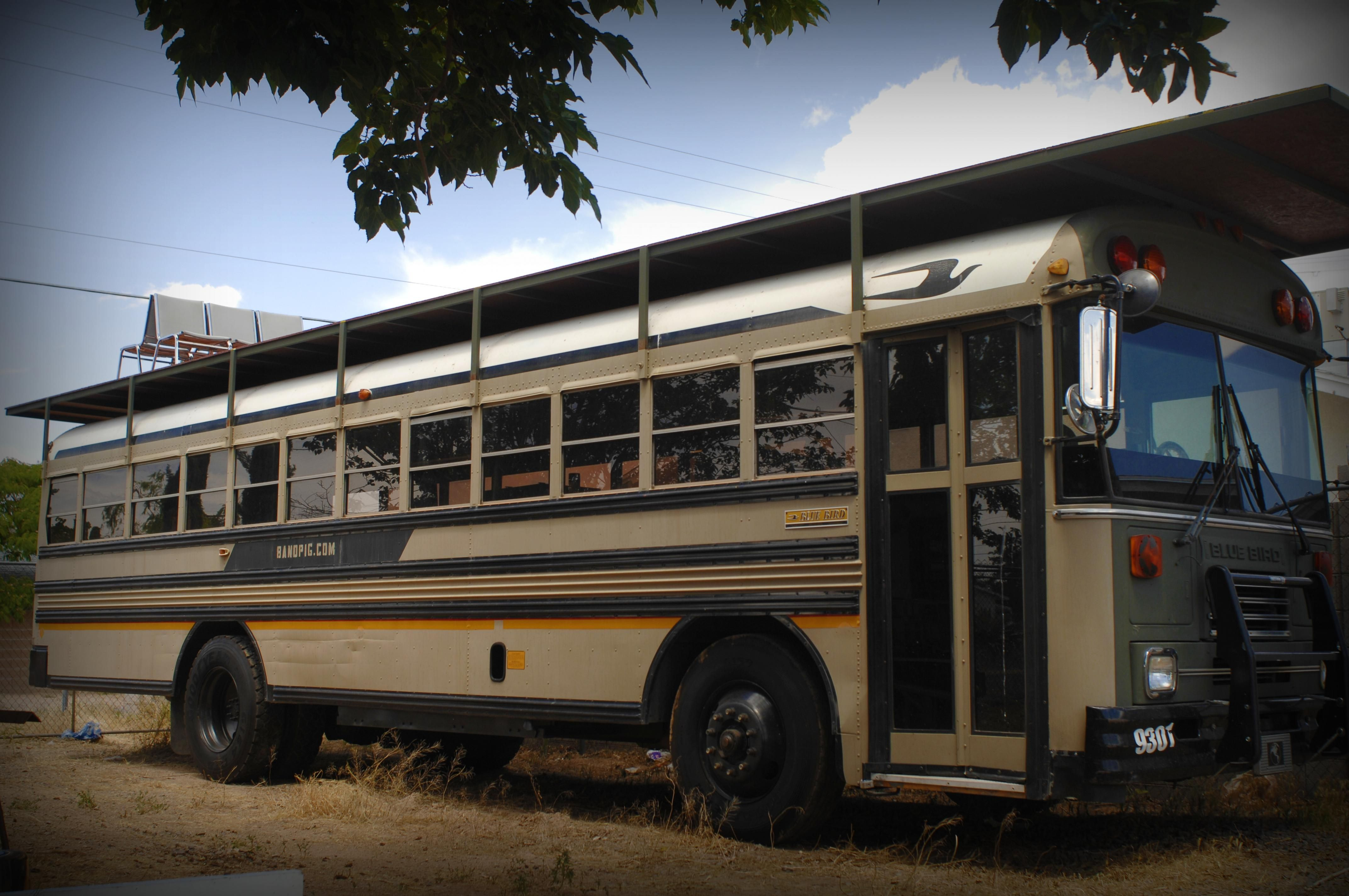Rv Roof Deck Plans Bus Trailer And Train School Bus Rv Bus inside sizing 4287 X 2847
