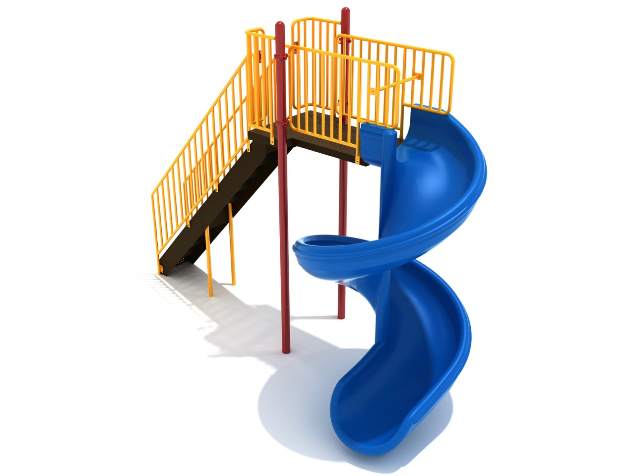 Safe 8 Foot Hard Plastic Open Spiral Slide With Metal Posts Sl017 intended for dimensions 1280 X 960