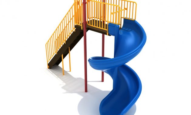 Safe 8 Foot Hard Plastic Open Spiral Slide With Metal Posts Sl017 within measurements 1280 X 960