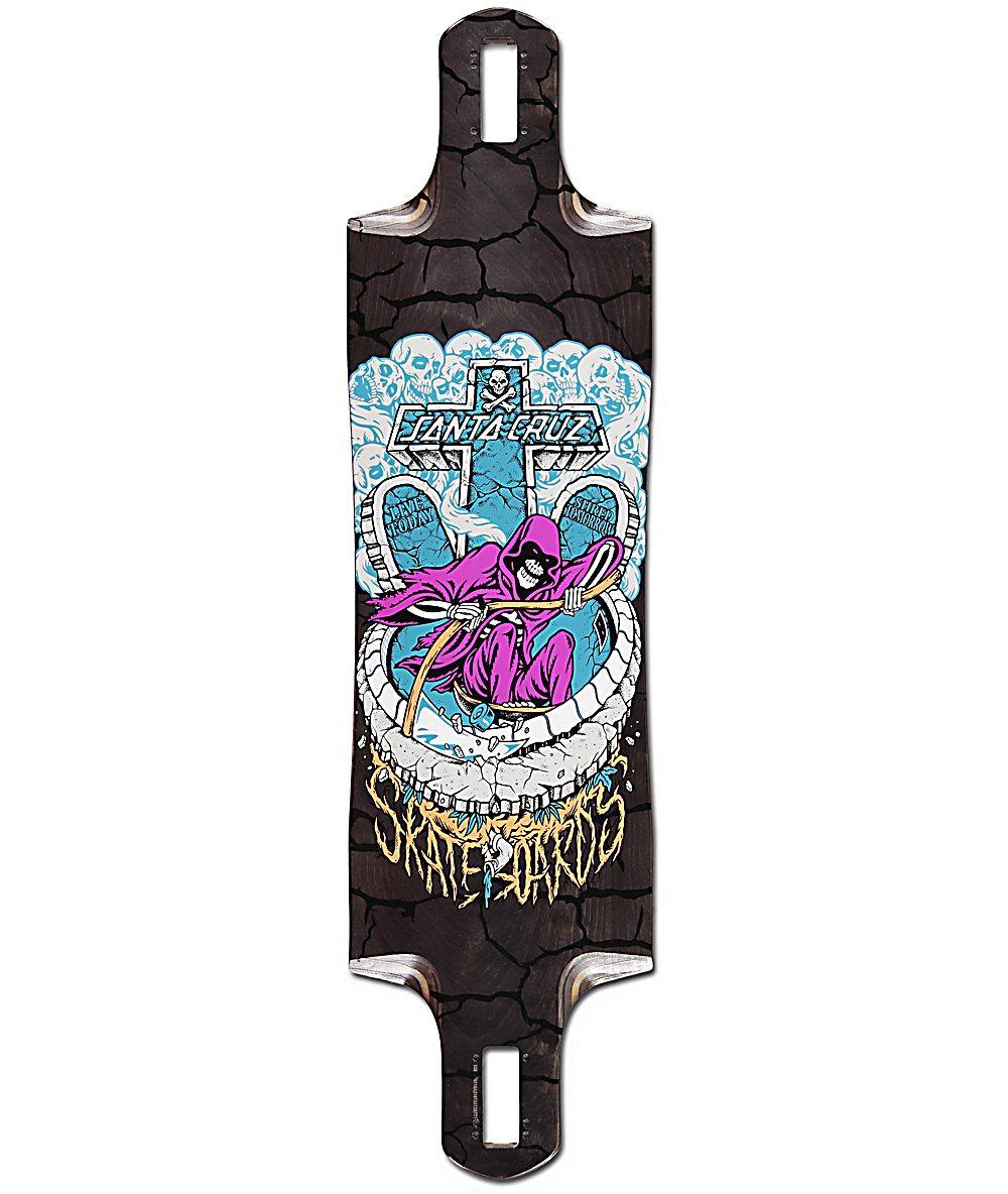 Santa Cruz Deathpool 3838 Drop Through Longboard Deck Zumiez intended for measurements 1000 X 1184