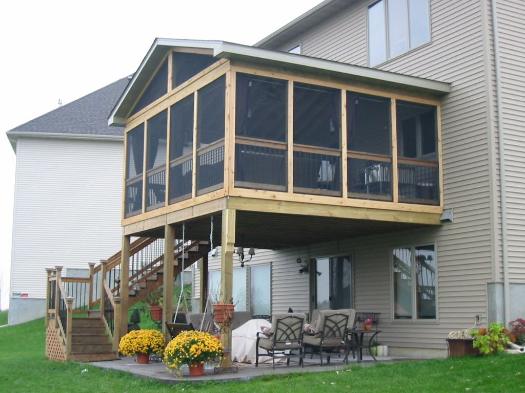 Turn Back Deck Into Screened Porch Bulbs Ideas   Screened Porch Or Deck 5 Important Considerations In Minnesota Pertaining To Sizing 1024 X 768 