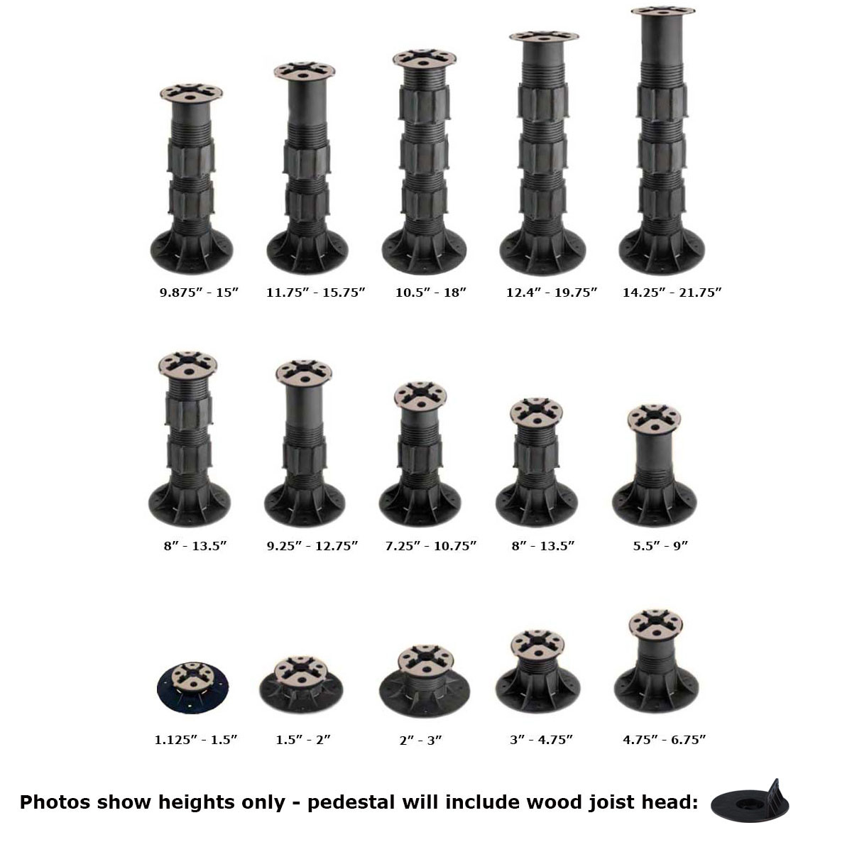 Se Eterno Adjustable Self Leveling Pedestal Supports For Wood Joists within size 1200 X 1200