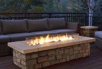 Sedona Rectangle Lp Gas Fire Table Wnatural Gas Conversion Kit inside proportions 2400 X 2400