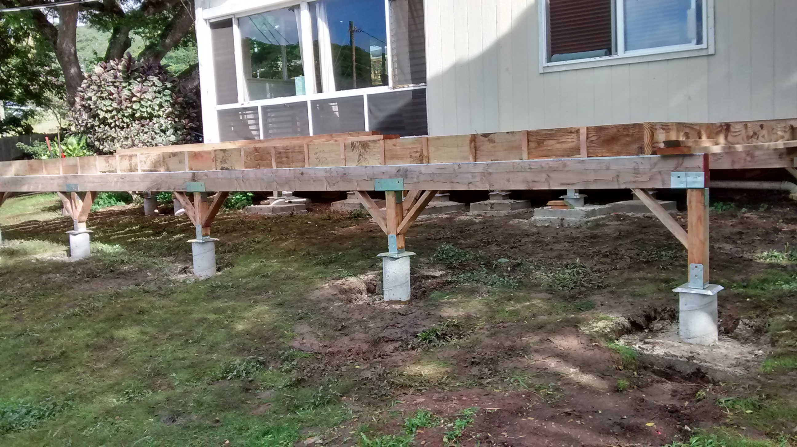 Setting Deck Posts Decks Fencing Contractor Talk with regard to proportions 2592 X 1456