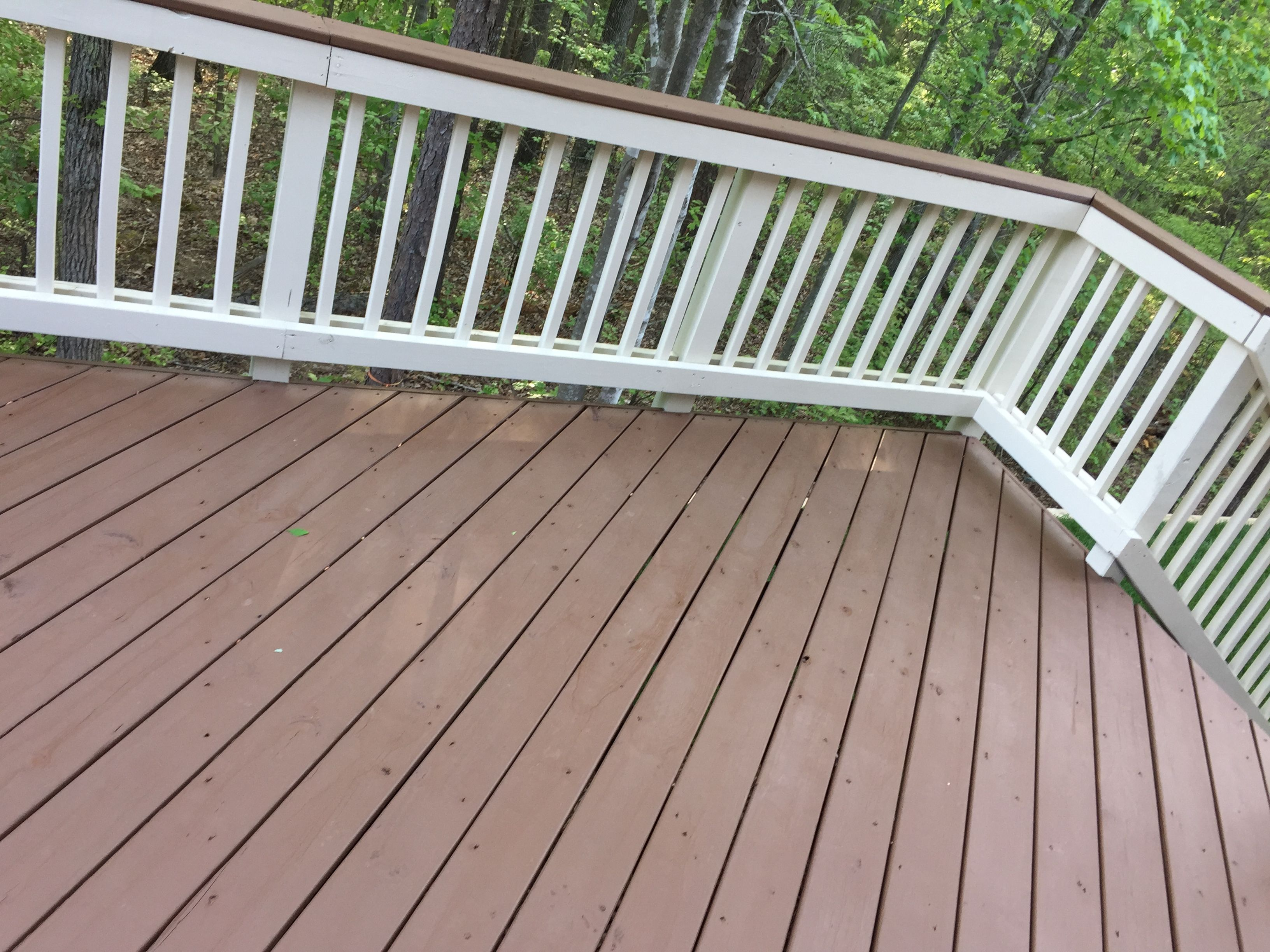 Sherwin Williams Deck Stain In Pinecone And Rail Paint In Navajo for size 3264 X 2448