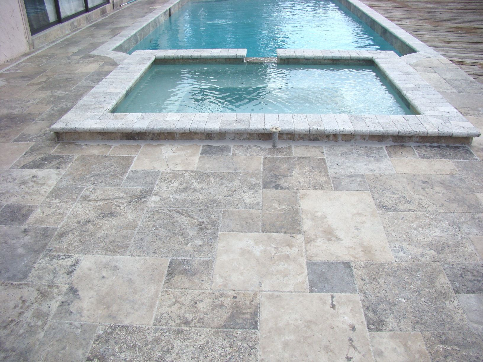 Silver Travertine Poolscapes In 2019 Swimming Pool Tiles Pool pertaining to dimensions 1632 X 1224