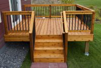 Simple Relatively Inexpensive Cedar Deck With Aluminum Hybrid Rails regarding dimensions 3000 X 2000