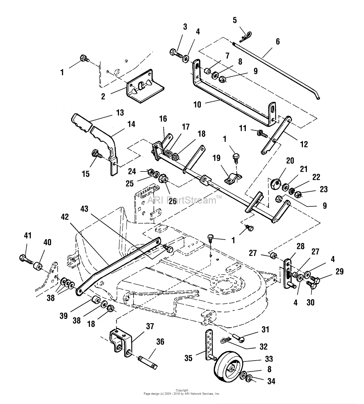 Simplicity 1692358 38 Mower Deck Parts Diagram For 38 Mower Deck regarding sizing 1180 X 1310