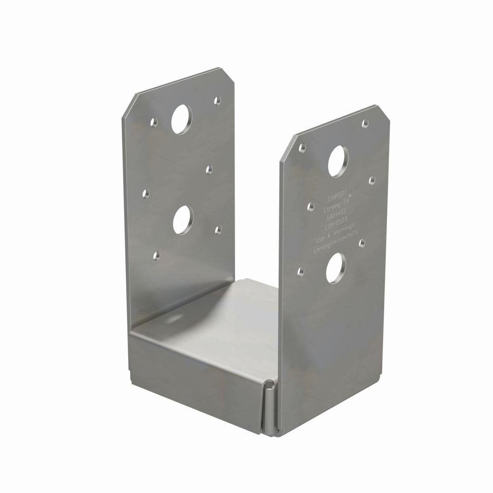 Simpson Strong Tie Abu Stainless Steel Adjustable Post Base For 4x4 for sizing 1000 X 1000