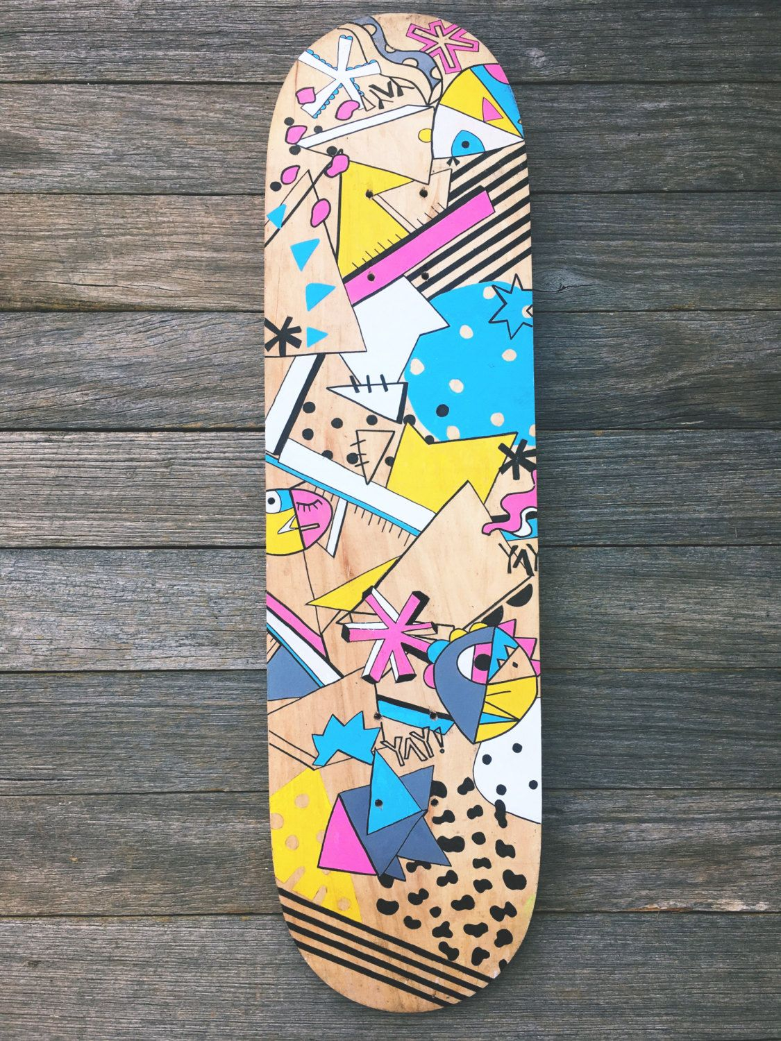 Skateboard Custom Hand Painted Wallart Sd Skateboard in dimensions 1125 X 1500