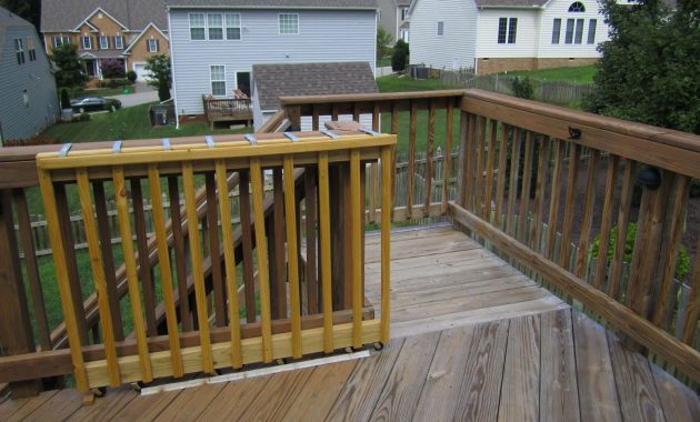 Sliding Deck Gate Sliding On Wheels Diy Wooden Deck Gate Looks pertaining to sizing 1600 X 1200