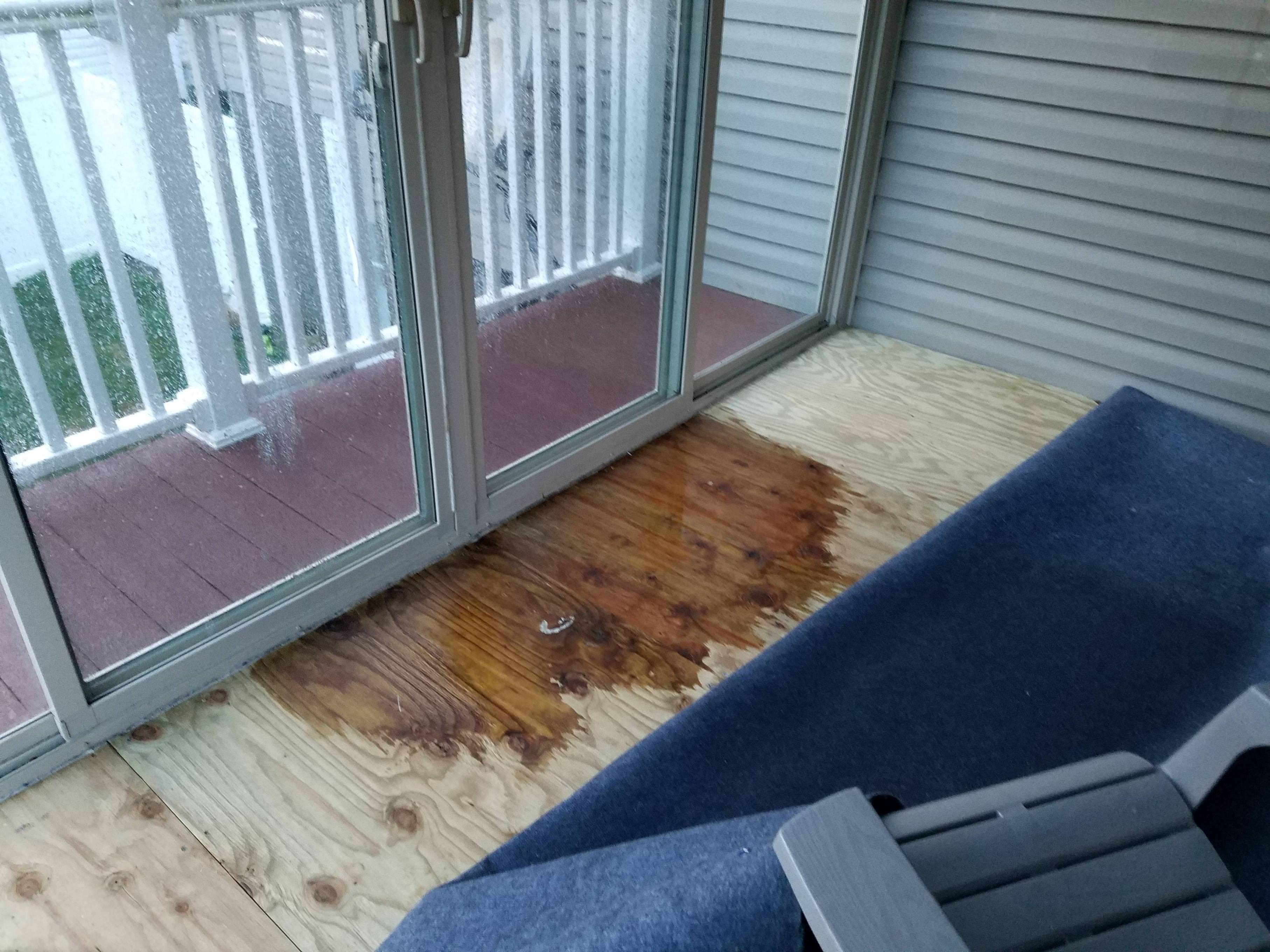 Sliding Glass Door Leaking On Enclosed Deck Advice Imgur intended for proportions 3629 X 2722